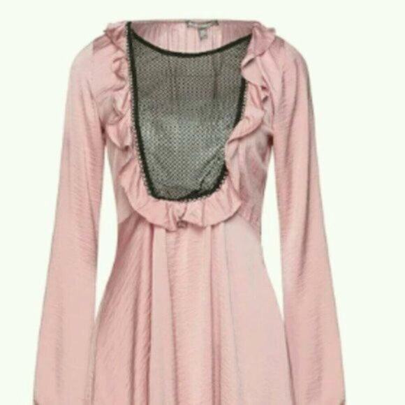 For Love and Lemons Pastel Pink Dressing gown Pink L - Picture 2 of 8